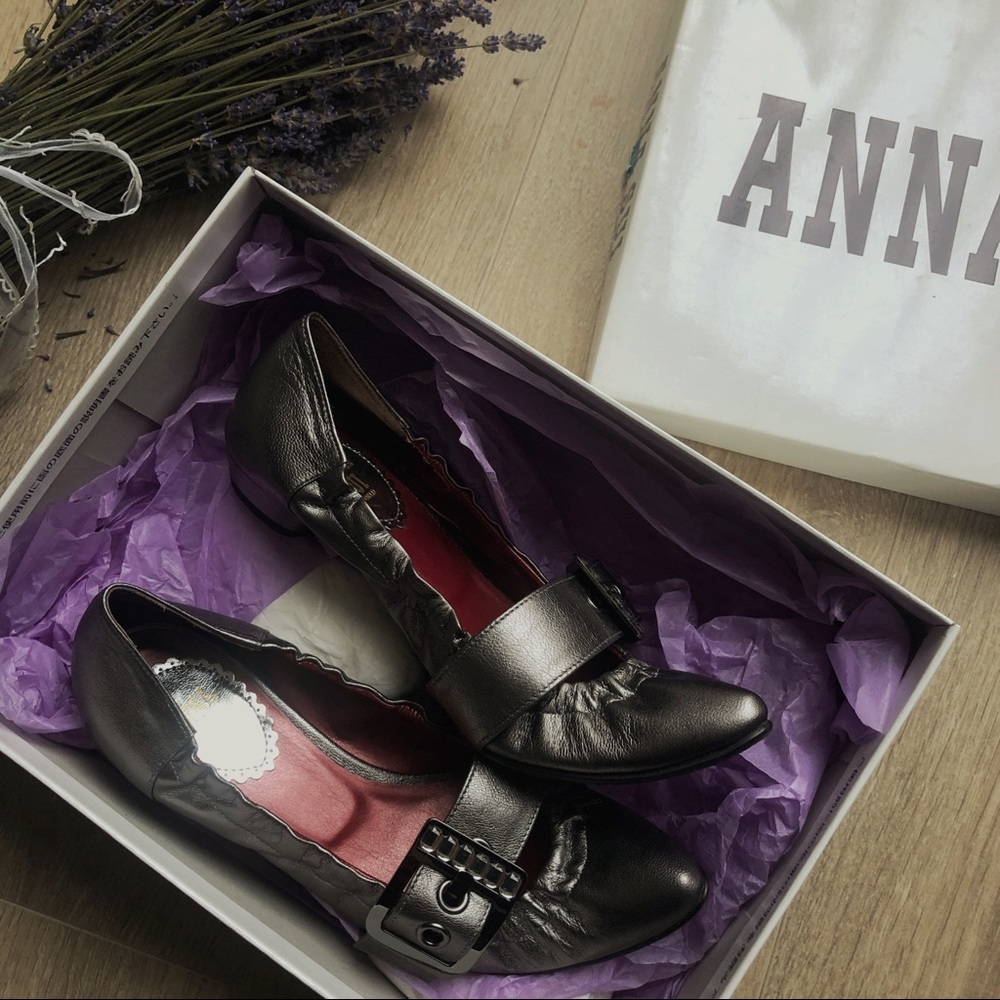 Gray Anna Sui Shoes
